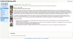 Desktop Screenshot of 2009.cgiar-csi.org